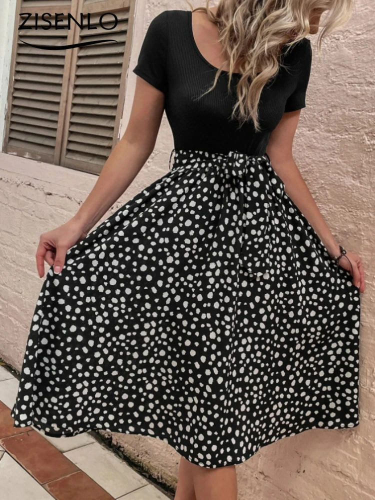New European and American Bowknot Splicing Round Neck Short Sleeve Pleated Bandage Dress Women Dresses for Women 2022 Dresses
New European and American Bowknot Splicing Round Neck Short Sleeve Pleated Bandage Dress Women Dresses for Women 2022 Dresses