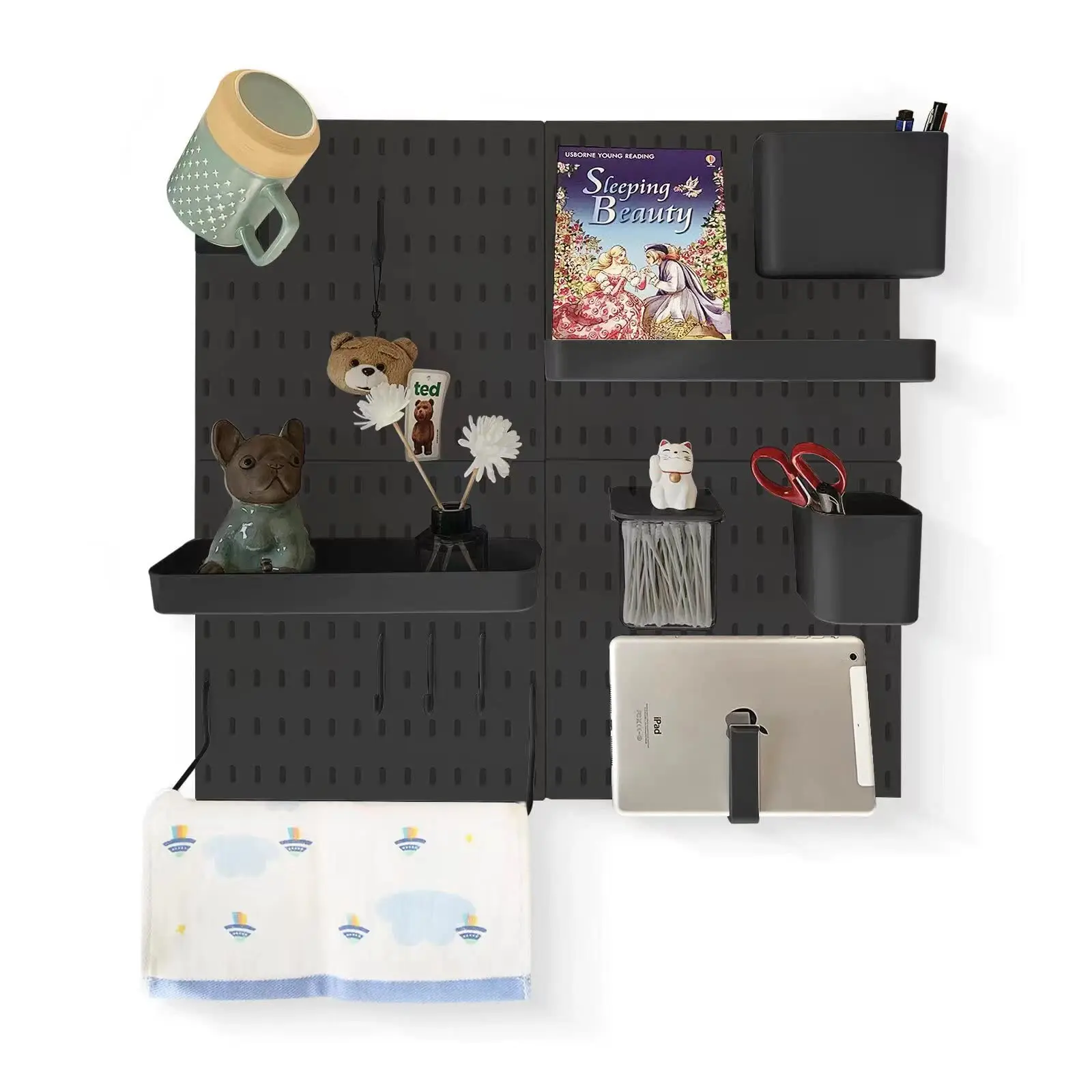 Punching Container Hook Garage Office Board Shelf Kit For Accessories (black) No Brackets Kitchen Pegboard 4 Combination 12 Peg
Punching Container Hook Garage Office Board Shelf Kit For Accessories (black) No Brackets Kitchen Pegboard 4 Combination 12 Peg