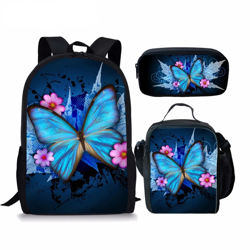 HOMDOW Fashion Kids School Backpacks 3Pcs/Set Butterfly Design Shoulder Bags for Teenage Girls High Quality Book Bags
HOMDOW Fashion Kids School Backpacks 3Pcs/Set Butterfly Design Shoulder Bags for Teenage Girls High Quality Book Bags