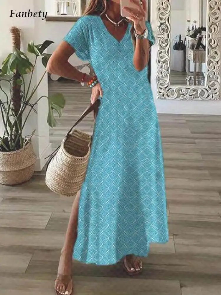 Винтажное свободное платье с ромбовидным принтом, женское Повседневное платье с коротким рукавом, женское летнее Элегантное Длинное Плать...
Винтажное свободное платье с ромбовидным принтом, женское Повседневное платье с коротким рукавом, женское летнее Элегантное Длинное Плать...