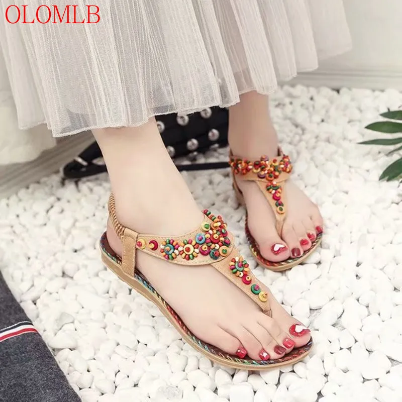 OLOMLB Luxury Designer Plus Size Beach Shoes 2022 Summer New Holiday Seaside Flat Roman Bohemian Sandals Ladies Fashion Sandals
OLOMLB Luxury Designer Plus Size Beach Shoes 2022 Summer New Holiday Seaside Flat Roman Bohemian Sandals Ladies Fashion Sandals
