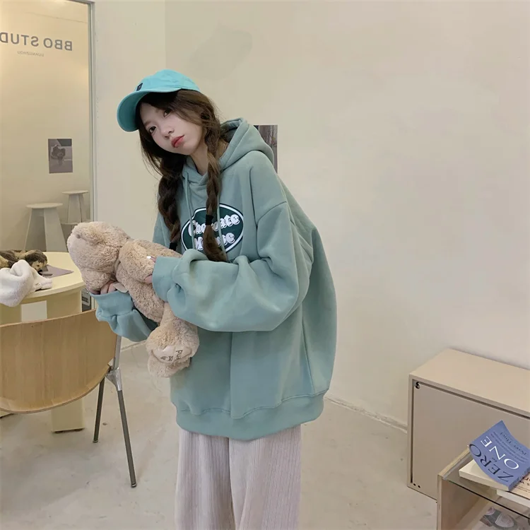 GG1491 Plush pullover hooded sweater Autumn and winter Korean version 2022 new printing letter design BF long sleeve top
GG1491 Plush pullover hooded sweater Autumn and winter Korean version 2022 new printing letter design BF long sleeve top