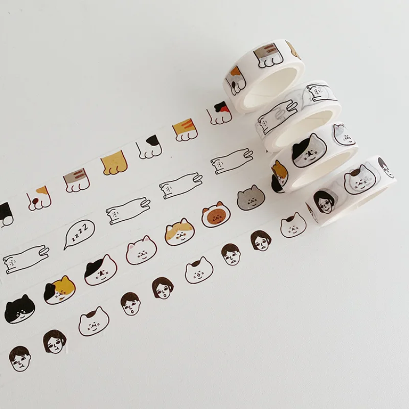 5m Washi Tape Ins Korean Cute Cartoon Cat Paw Bear Masking Tape Sticker for DIY Decroative Scrapbook Sealing Student Supplies
5m Washi Tape Ins Korean Cute Cartoon Cat Paw Bear Masking Tape Sticker for DIY Decroative Scrapbook Sealing Student Supplies