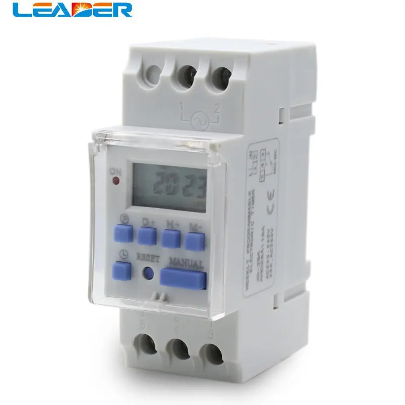 LEADER SOLAR Multifunctional Weekly Programmable Electronic Timer AC180V-264V 50/60HZ LCD Display on/auto/off Disconnct Switch
LEADER SOLAR Multifunctional Weekly Programmable Electronic Timer AC180V-264V 50/60HZ LCD Display on/auto/off Disconnct Switch