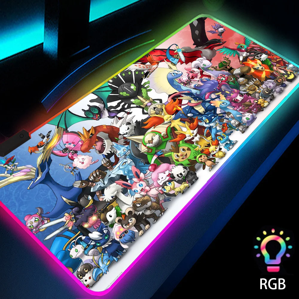 Pokemon Rgb Pikachu Anime Mouse Pads with Backlight Desk Mat for Computer Led Anime Extra Larg Luminous Carpet Big Keyboard Pad
Pokemon Rgb Pikachu Anime Mouse Pads with Backlight Desk Mat for Computer Led Anime Extra Larg Luminous Carpet Big Keyboard Pad