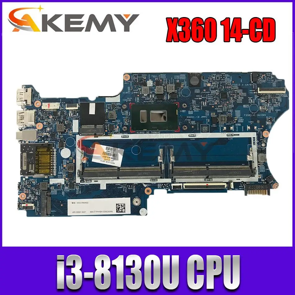 Материнская плата для ноутбука HP X360 14-CD 14M-CD L18175-601 с SR3W0 L18175-001 448.0E808.001B DDR4 MB 100% протестирована
Материнская плата для ноутбука HP X360 14-CD 14M-CD L18175-601 с SR3W0 L18175-001 448.0E808.001B DDR4 MB 100% протестирована