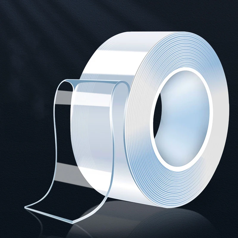 Nano Traceless Self Adhesive High Viscosity Tape Double Sided Wall Sticker Transparent Reusable Waterproof Tape 1/2/3/5 Meters
Nano Traceless Self Adhesive High Viscosity Tape Double Sided Wall Sticker Transparent Reusable Waterproof Tape 1/2/3/5 Meters