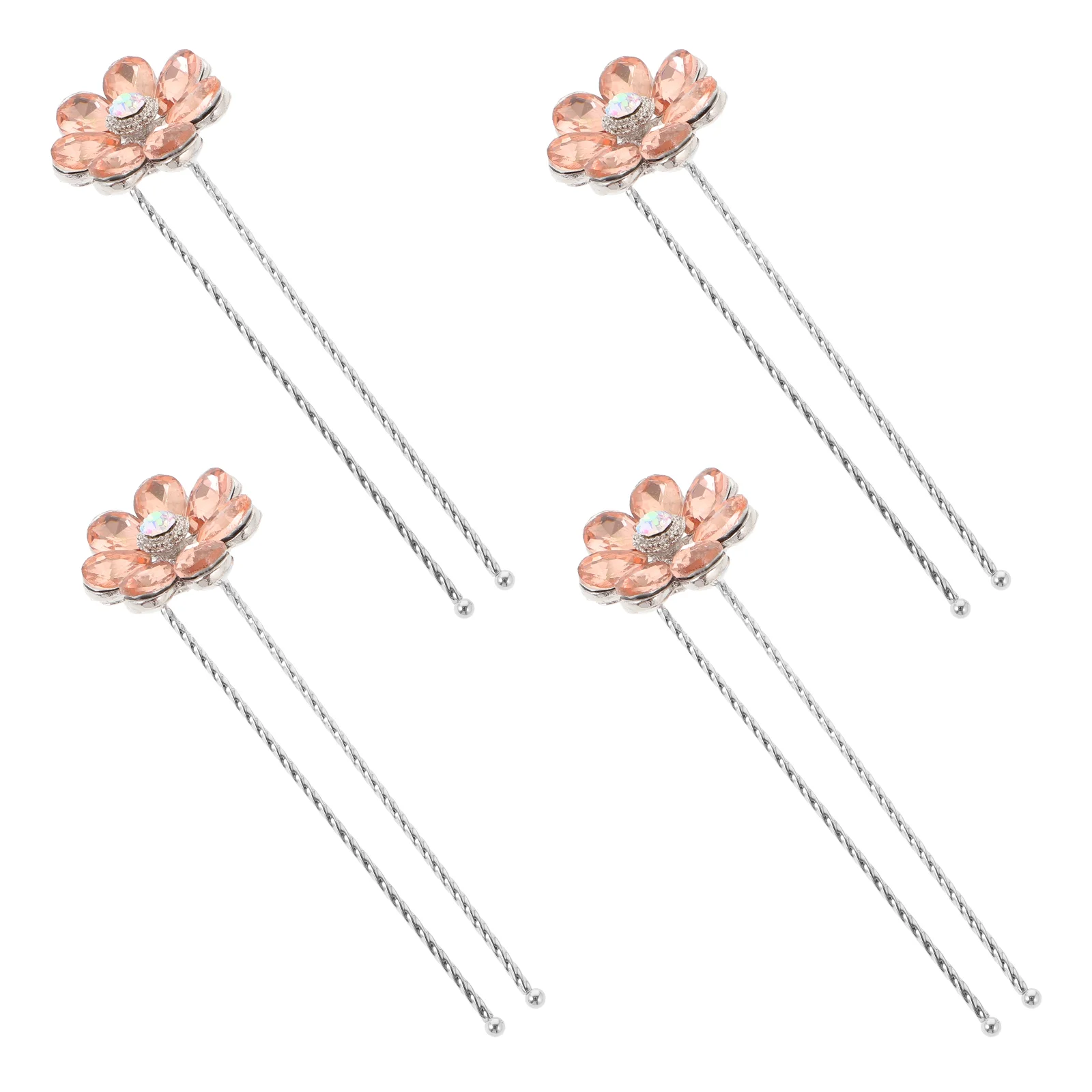 4pcs Bride Rhinestone Hairpins Flower Hairpin Women Hair Clip Wedding Hair Styling Accessories
4pcs Bride Rhinestone Hairpins Flower Hairpin Women Hair Clip Wedding Hair Styling Accessories