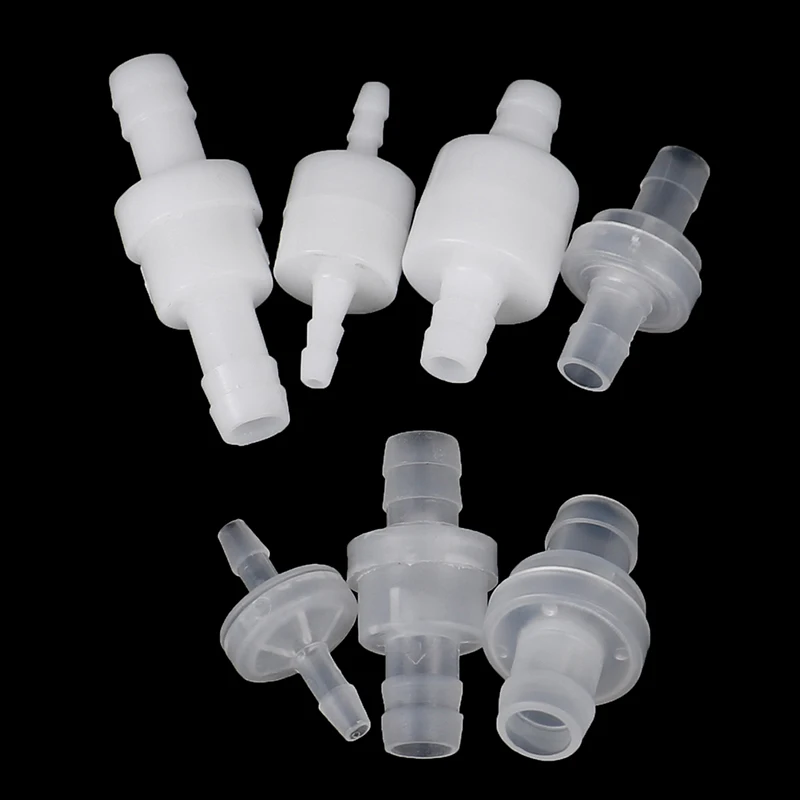 4/6/8/12mm White Transparent Plactic One Way Inline Check Valve Gas Air Liquid Fluids Valve For Water Petrol Diesel Oils
4/6/8/12mm White Transparent Plactic One Way Inline Check Valve Gas Air Liquid Fluids Valve For Water Petrol Diesel Oils