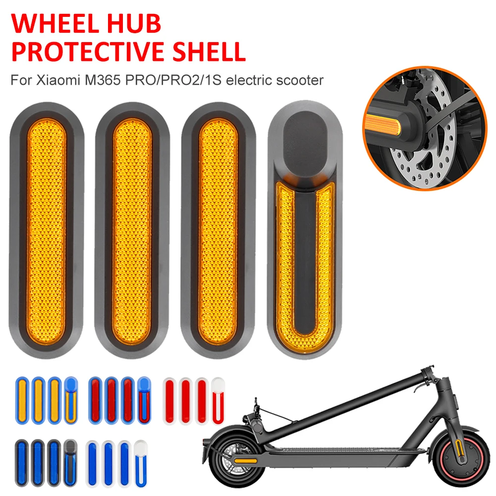 4pcs Wheel Hub Cover Protective Shell with Reflective Stickers Front Rear Tyre Covers For Xiaomi M365 Pro/Pro 2/1S Scooters
4pcs Wheel Hub Cover Protective Shell with Reflective Stickers Front Rear Tyre Covers For Xiaomi M365 Pro/Pro 2/1S Scooters