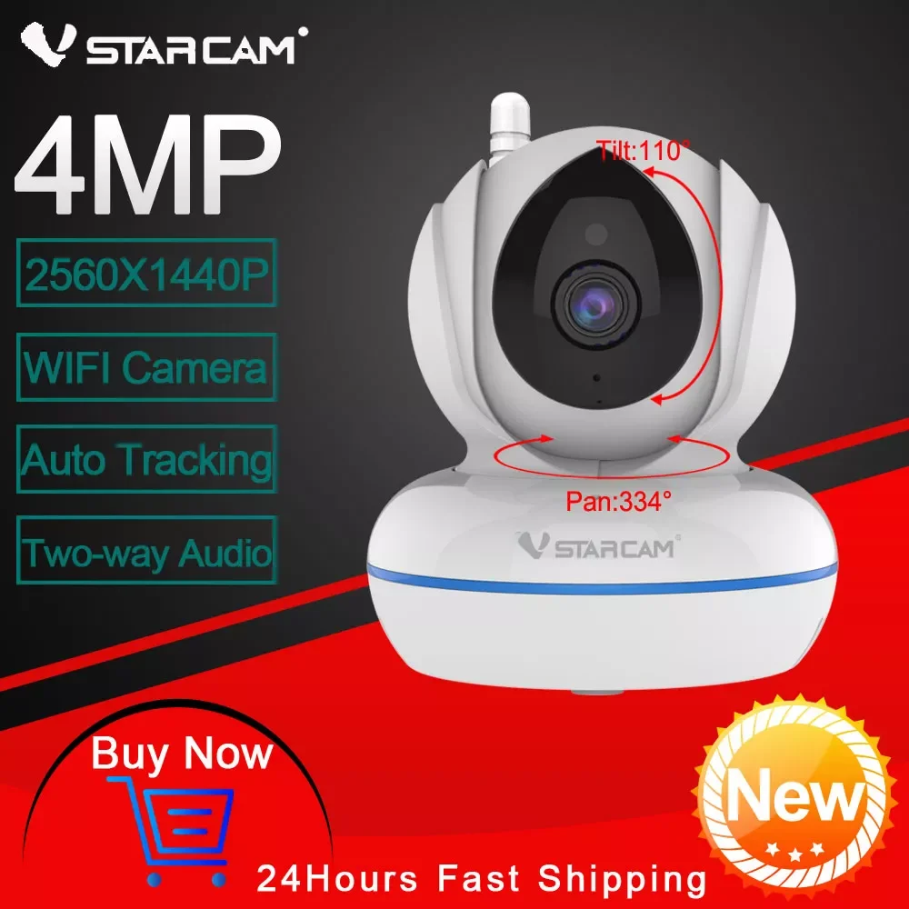 Vstarcam 4MP Full HD PTZ Camera C22Q Mini IP Camera Wifi AI Camera IR Night Vision Motion Alarm Video Surveillance Security CCTV
Vstarcam 4MP Full HD PTZ Camera C22Q Mini IP Camera Wifi AI Camera IR Night Vision Motion Alarm Video Surveillance Security CCTV
