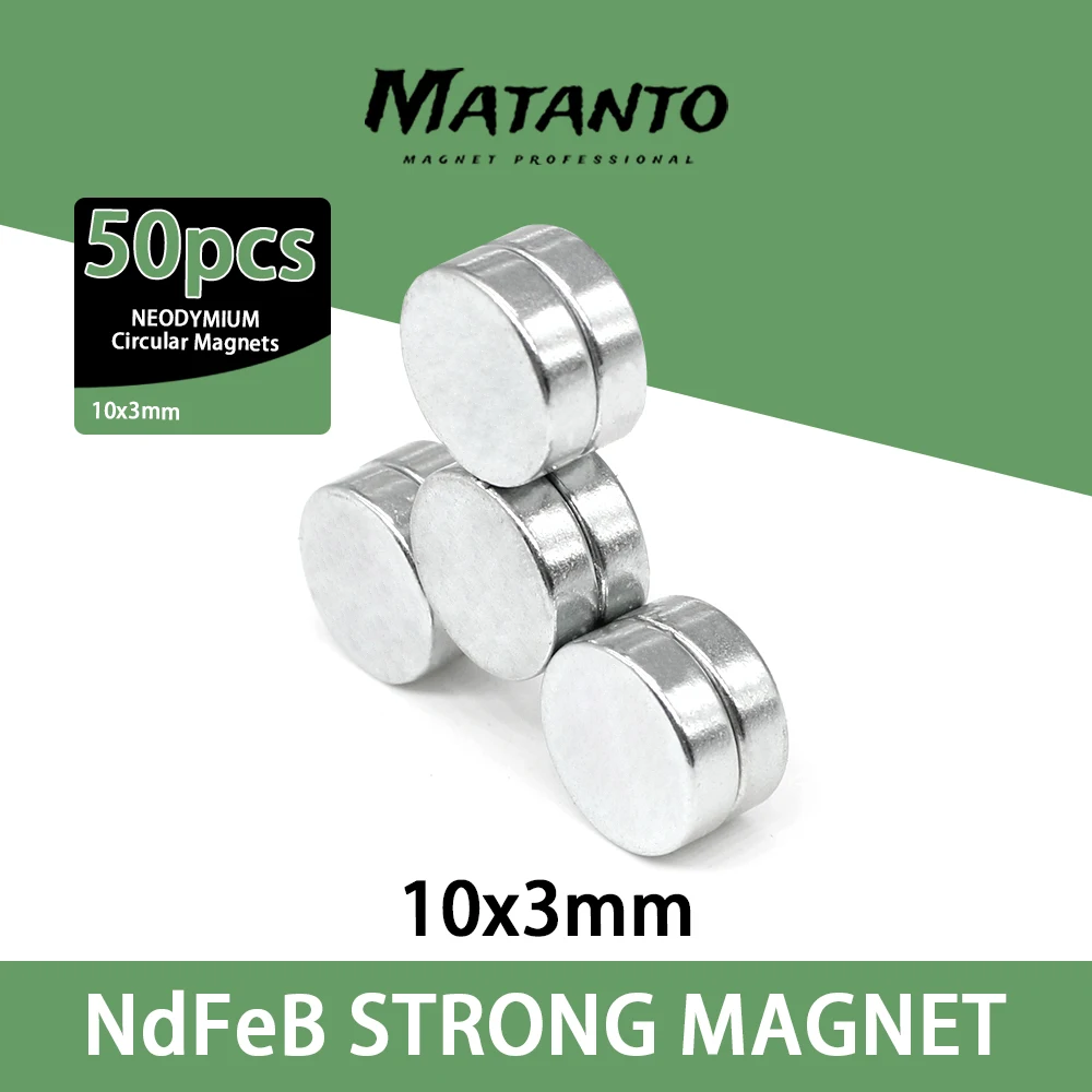 50/100/200PCS 10x3 mm Round Powerful Magnet Fridge Bulk Sheet Neodymium Disc Magnet 10*3mm Permanent NdFeB Strong
50/100/200PCS 10x3 mm Round Powerful Magnet Fridge Bulk Sheet Neodymium Disc Magnet 10*3mm Permanent NdFeB Strong