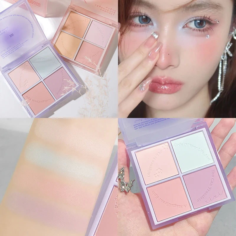 4-Colors Matte Lavender Blush Palette Nude Eyeshadow Natural Blush Powder Rouge Multifunctional Face Makeup Palette Cosmetics
4-Colors Matte Lavender Blush Palette Nude Eyeshadow Natural Blush Powder Rouge Multifunctional Face Makeup Palette Cosmetics
