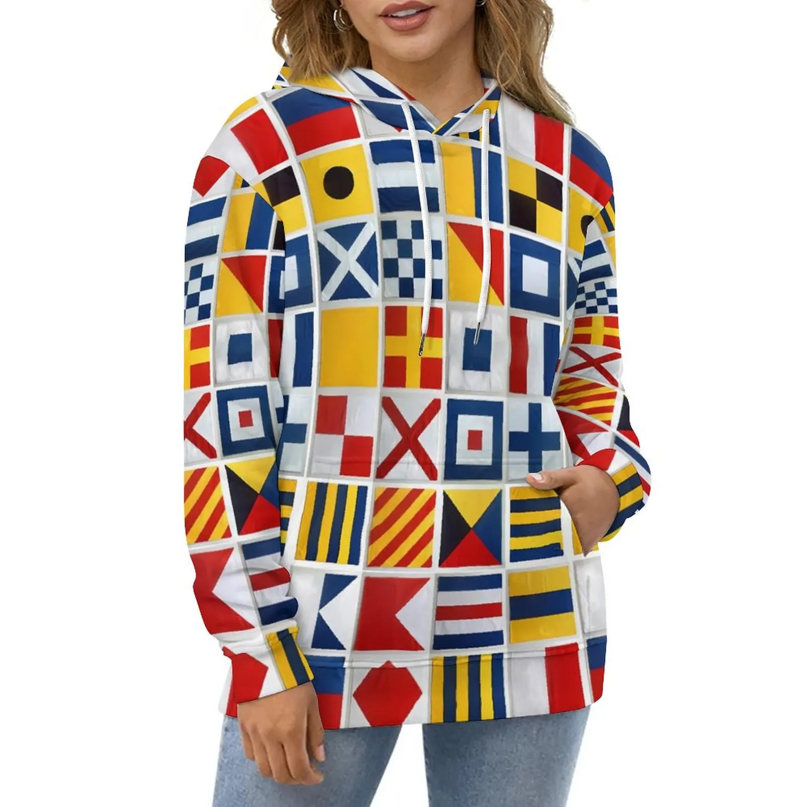 Nautical Flags Hoodies Long-Sleeve Colorful Print Y2k Casual Hoodie Winter Street Style Oversized Printed Loose Sweatshirts
Nautical Flags Hoodies Long-Sleeve Colorful Print Y2k Casual Hoodie Winter Street Style Oversized Printed Loose Sweatshirts