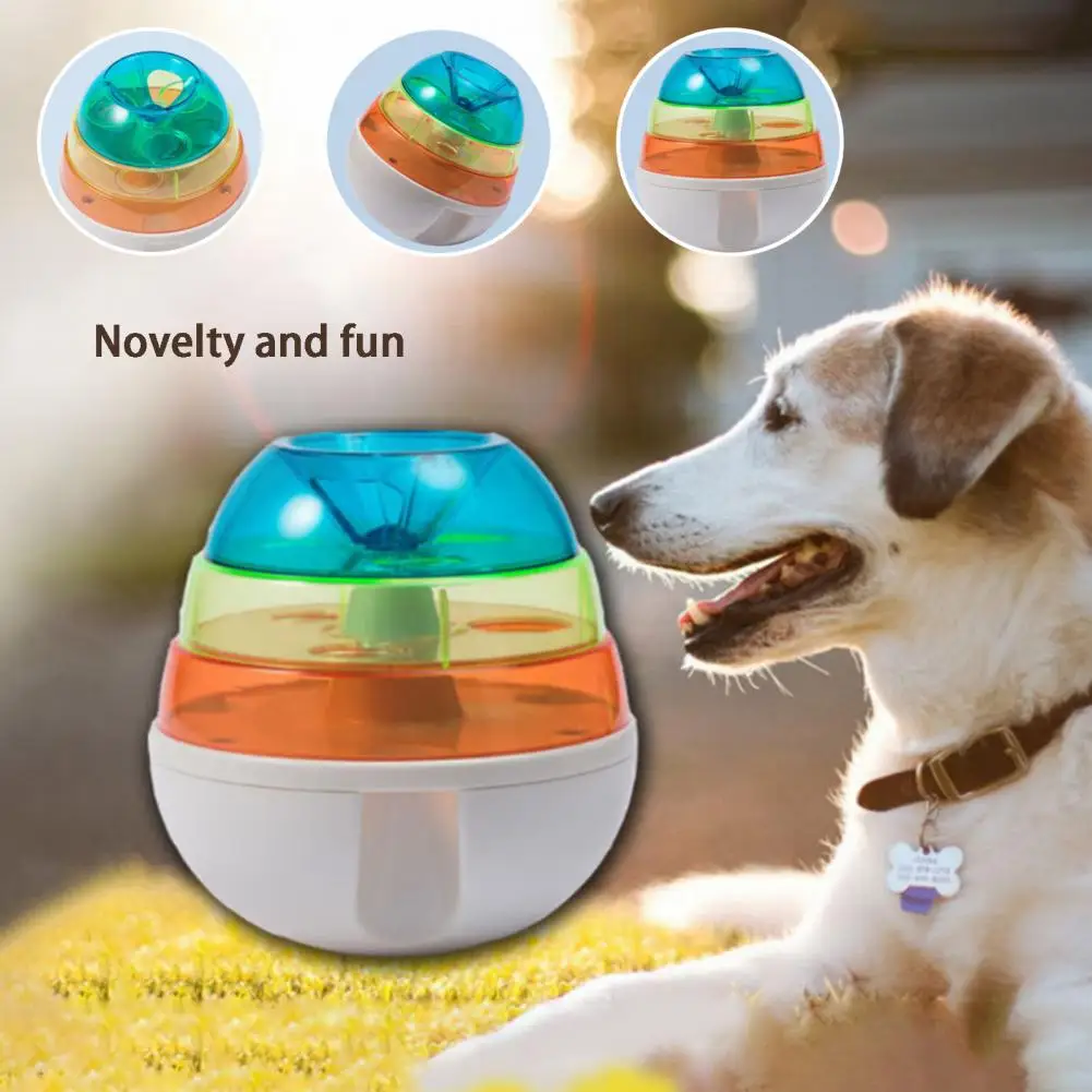 

Dog Treat Tower Bite Resistant Tumbler Food Leaking Dispenser Toy Relieve Boredom Interactive Puppy Playing Ball Pet Accessories