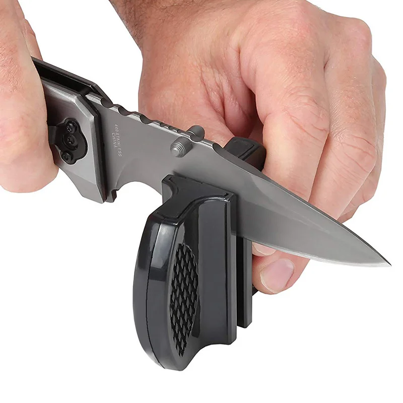 Portable Kitchen Knife Sharpener Two Slot Quick Knife Sharpener Grindable Mini Knife Sharpening Stones Kitchen Accessories
Portable Kitchen Knife Sharpener Two Slot Quick Knife Sharpener Grindable Mini Knife Sharpening Stones Kitchen Accessories