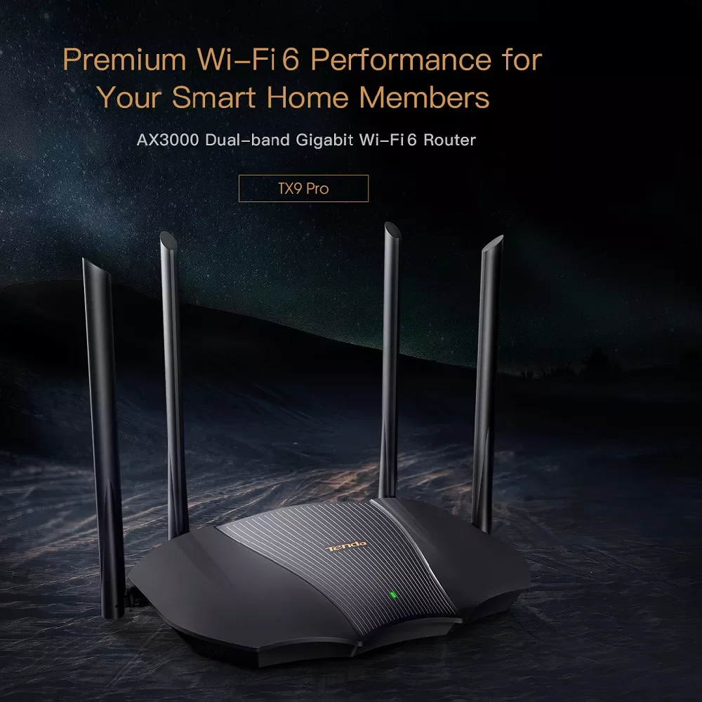 WiFi 6 AX3000 Gigabit WIFI Router TX9 Pro Dual Band Wireless Reapter With WPA3 Protocol 1.6GHz Dual-Core MU-MIMO+OFDMA
WiFi 6 AX3000 Gigabit WIFI Router TX9 Pro Dual Band Wireless Reapter With WPA3 Protocol 1.6GHz Dual-Core MU-MIMO+OFDMA