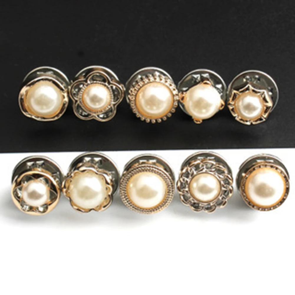 10Pcs Free Sewing Pearl Rhinestone Button Brooch Prevent Accidental Exposure Buttons Brooches Pins Badge Cufflinks Shirt Button
10Pcs Free Sewing Pearl Rhinestone Button Brooch Prevent Accidental Exposure Buttons Brooches Pins Badge Cufflinks Shirt Button