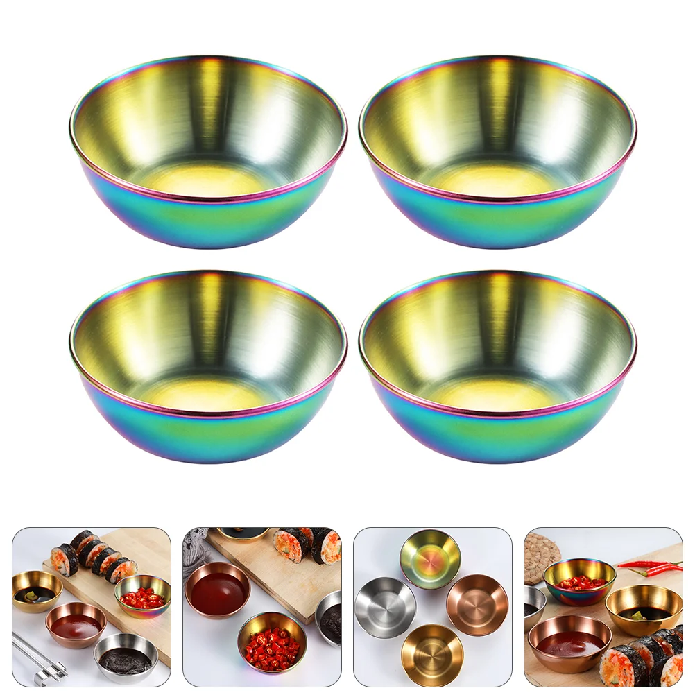 Condiment Dish Snack Bowls Stainless Steel Dipping Bowl Dessert Bowls Individual Saucers Bowl Serving Bowls
Condiment Dish Snack Bowls Stainless Steel Dipping Bowl Dessert Bowls Individual Saucers Bowl Serving Bowls