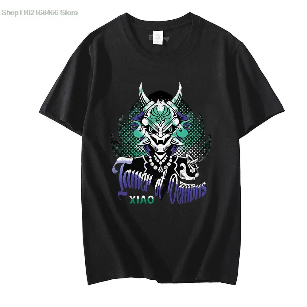 Xiao Cool Pattern Genshin Impact T-Shirt Unisex Black Graphic Tees 100% Cotton Oversized Tops Hip Hop Streetwears Print Harajuku
Xiao Cool Pattern Genshin Impact T-Shirt Unisex Black Graphic Tees 100% Cotton Oversized Tops Hip Hop Streetwears Print Harajuku