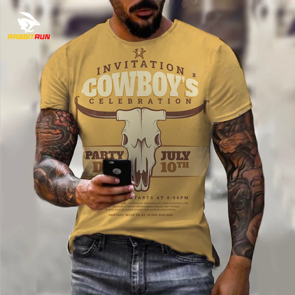 Summer Men's Vintage T-shirts Cowboy Design Western America Tops 3D Printed O-Neck Oversized T-shirt Short Sleeve Streetwear
Summer Men's Vintage T-shirts Cowboy Design Western America Tops 3D Printed O-Neck Oversized T-shirt Short Sleeve Streetwear