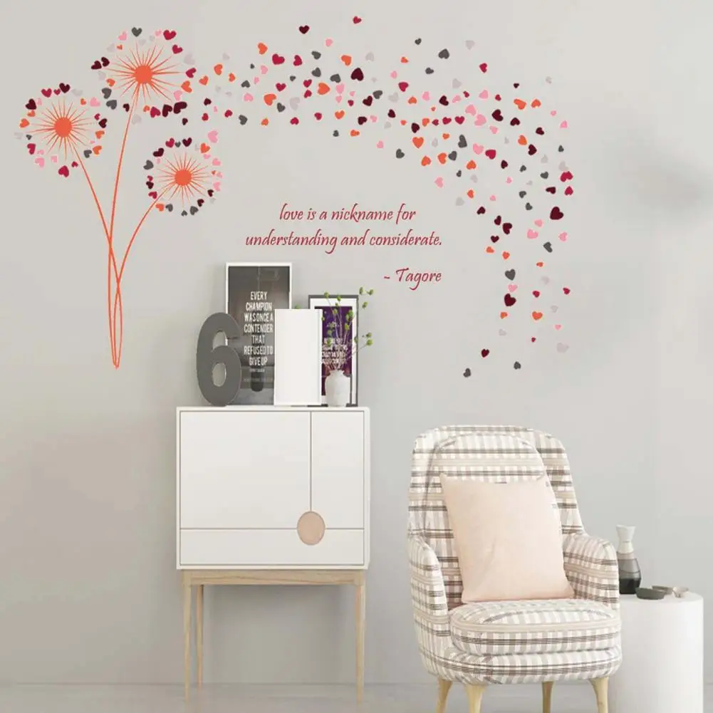 Chic PVC Decal Colorful Wear-resistant Beautiful Dandelion Wall Mural Wall Decal Wall Sticker 1 Sheet
Chic PVC Decal Colorful Wear-resistant Beautiful Dandelion Wall Mural Wall Decal Wall Sticker 1 Sheet