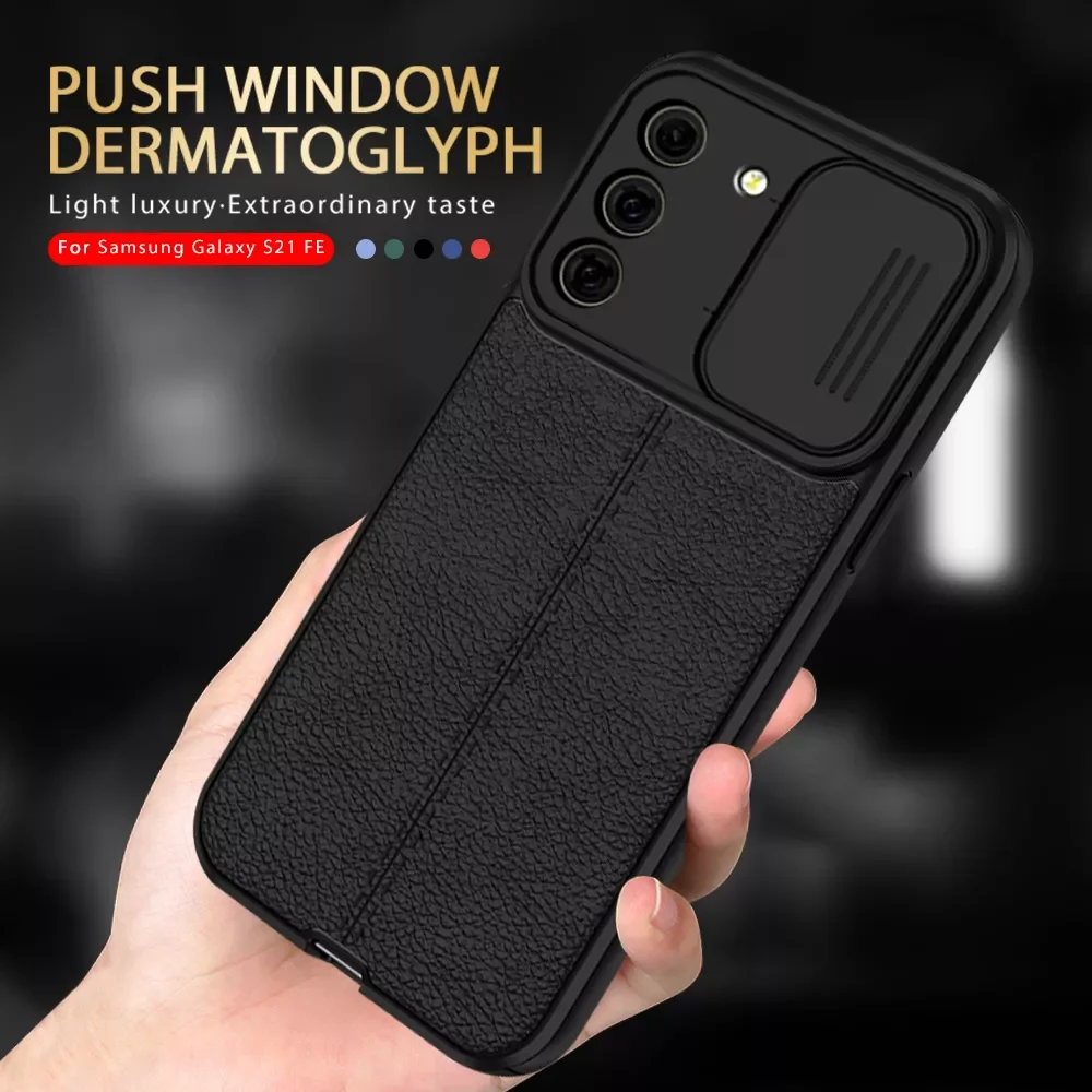 S21 FE Slide Window Camera Protector Case For Samsung Sansung S21 Ultra S21 Plus S 21 20 FE S20 FE Anti-Knock Cover Funda
S21 FE Slide Window Camera Protector Case For Samsung Sansung S21 Ultra S21 Plus S 21 20 FE S20 FE Anti-Knock Cover Funda