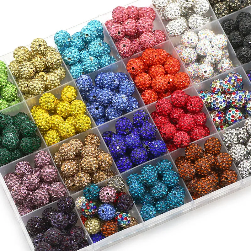 10MM 20pcs Charm Clay Disco Ball Pave Crystal Spacer Loose Beads For Jewelry Making DIY Necklace Bracelets Pendants Accessories
10MM 20pcs Charm Clay Disco Ball Pave Crystal Spacer Loose Beads For Jewelry Making DIY Necklace Bracelets Pendants Accessories