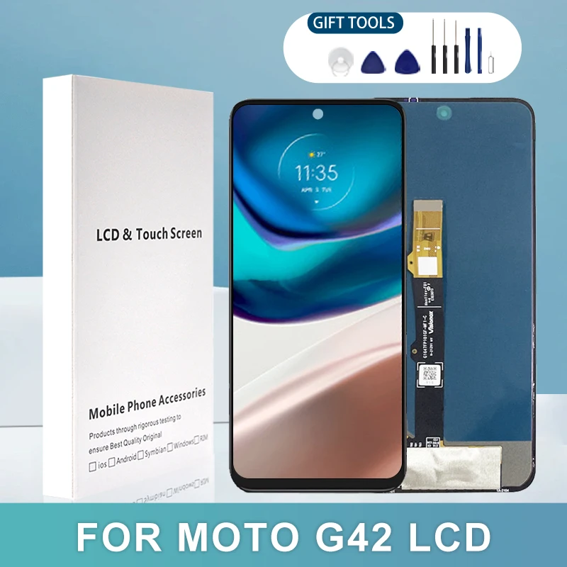 6,4 дюймовый XT2233-1 дисплей для Moto G42 ЖК Сенсорная панель дигитайзер в сборе Замена с рамкой Бесплатная доставка
6,4 дюймовый XT2233-1 дисплей для Moto G42 ЖК Сенсорная панель дигитайзер в сборе Замена с рамкой Бесплатная доставка