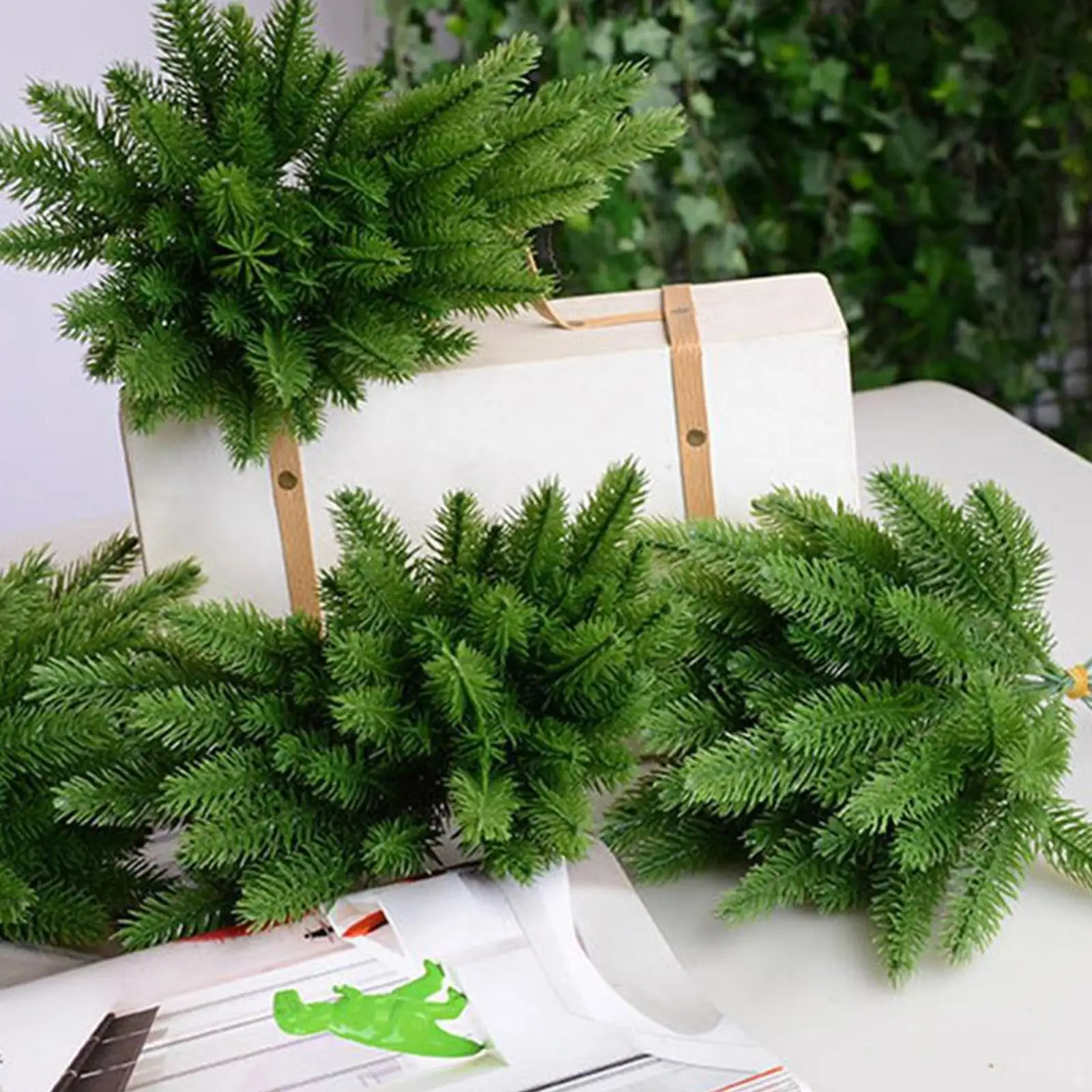 Christmas Pine Needle Branches Fake Plant Christmas Tree Ornament Decorations For Home DIY Wreath Gift Christmas Decoration
Christmas Pine Needle Branches Fake Plant Christmas Tree Ornament Decorations For Home DIY Wreath Gift Christmas Decoration