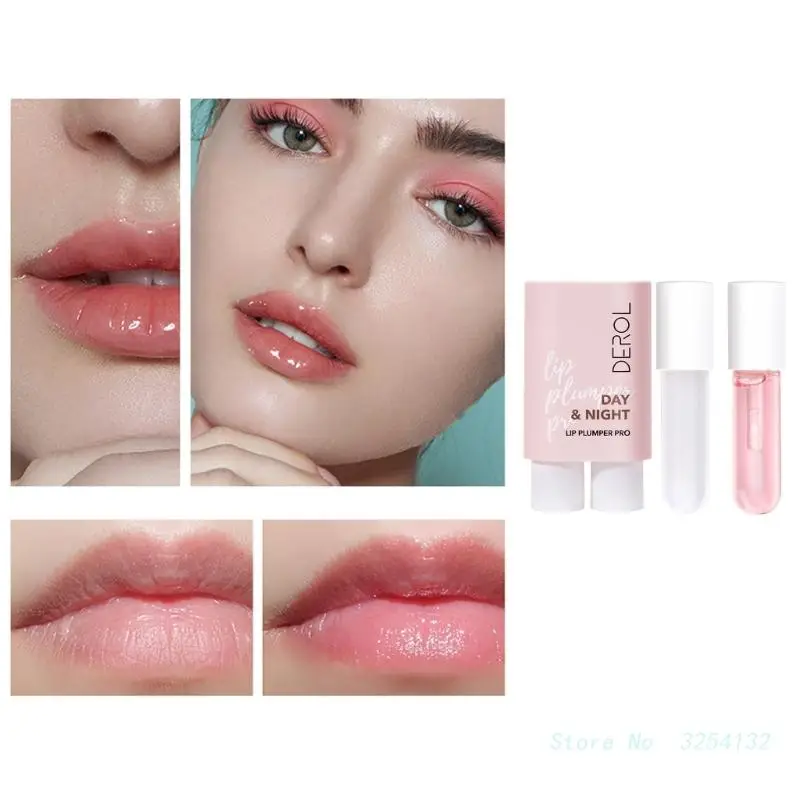 2Pcsx4ml Lips Plumper Moisturizing & Plumping Day and Night Long Lasting Wear Smooth Lip Wrinkles Portable Gloss Lip Mask
2Pcsx4ml Lips Plumper Moisturizing & Plumping Day and Night Long Lasting Wear Smooth Lip Wrinkles Portable Gloss Lip Mask
