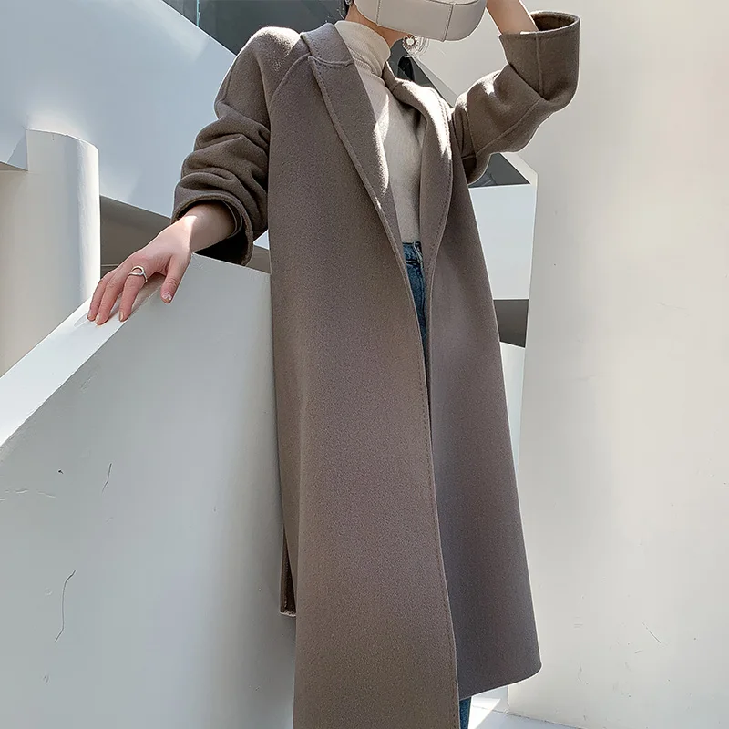 LONGMING Woolen Coat New Cashmere Jacket Women 100% Wool Winter Trend Lapel Elegant Overcoat Ladies Fall Clothing Korean Fashion 
LONGMING Woolen Coat New Cashmere Jacket Women 100% Wool Winter Trend Lapel Elegant Overcoat Ladies Fall Clothing Korean Fashion