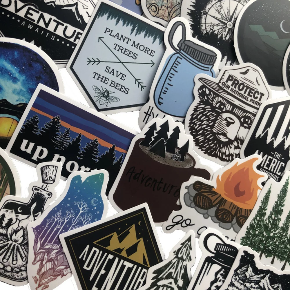 10/50PCS Camping Travel Stickers Wilderness Adventure Outdoor Landscape Waterproof Decal Sticker DIY Laptop Suitcase Motor Car
10/50PCS Camping Travel Stickers Wilderness Adventure Outdoor Landscape Waterproof Decal Sticker DIY Laptop Suitcase Motor Car