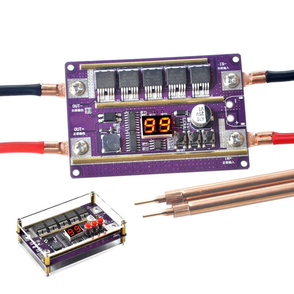 Mini Spot Welder Machine DIY Kit 99 Gears of Power Adjustable Spots Welding Control Board for 18650 Battery Welder-C
Mini Spot Welder Machine DIY Kit 99 Gears of Power Adjustable Spots Welding Control Board for 18650 Battery Welder-C