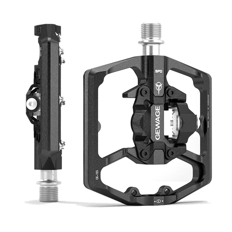 GEWAGE Bicycle Lock Pedal 2 In 1 With Cleat For SPD System MTB Road Aluminum Anti-Slip Sealed Bearing Lock Accessories
GEWAGE Bicycle Lock Pedal 2 In 1 With Cleat For SPD System MTB Road Aluminum Anti-Slip Sealed Bearing Lock Accessories