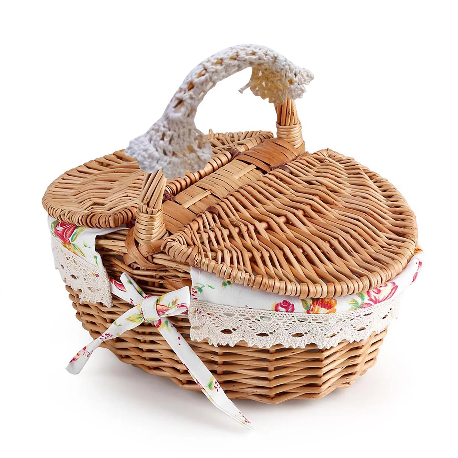 Oval Double Lidded Wicker Linen Floral Picnic Storage Basket Holiday Camping Use Home Decor Picnic Picnic
Oval Double Lidded Wicker Linen Floral Picnic Storage Basket Holiday Camping Use Home Decor Picnic Picnic