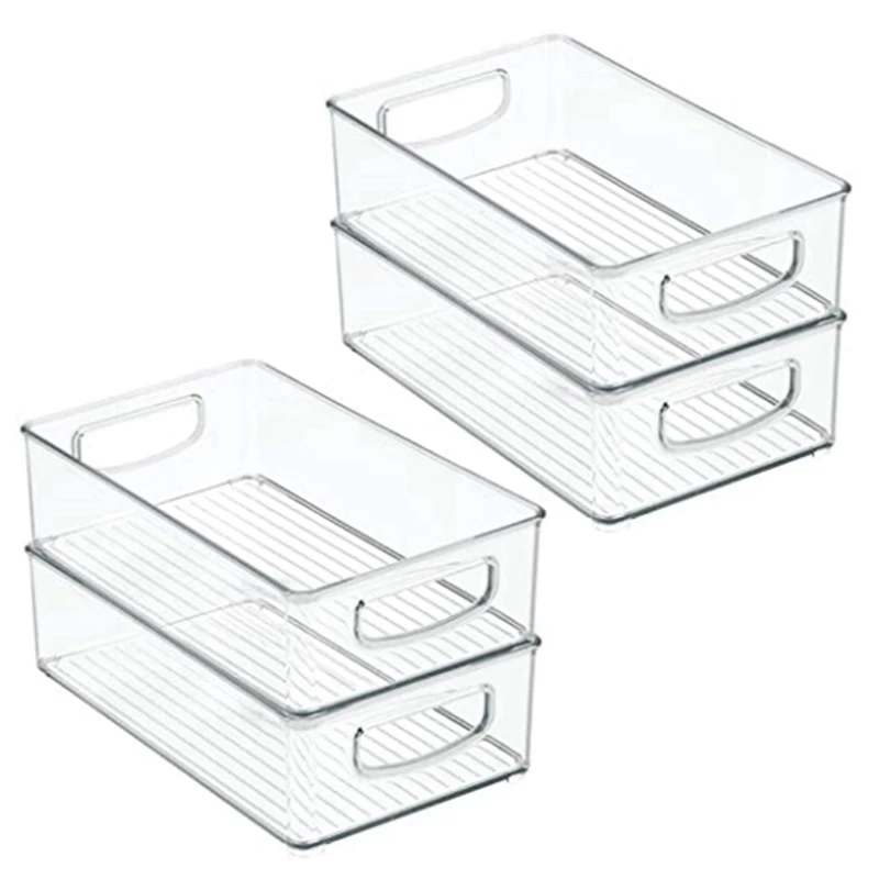 2X Plastic Kitchen Pantry, Cabinet, Refrigerator Food Storage Organizer Bin Basket With Handles-Organizer For Fruit
2X Plastic Kitchen Pantry, Cabinet, Refrigerator Food Storage Organizer Bin Basket With Handles-Organizer For Fruit
