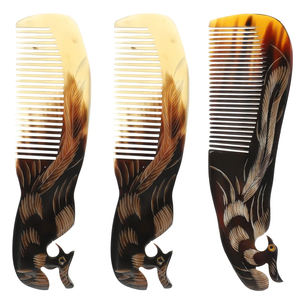 3pcs Practical Portable Convenient Hair Combs Ox Horn Combs for Travel Home Outdoor
3pcs Practical Portable Convenient Hair Combs Ox Horn Combs for Travel Home Outdoor