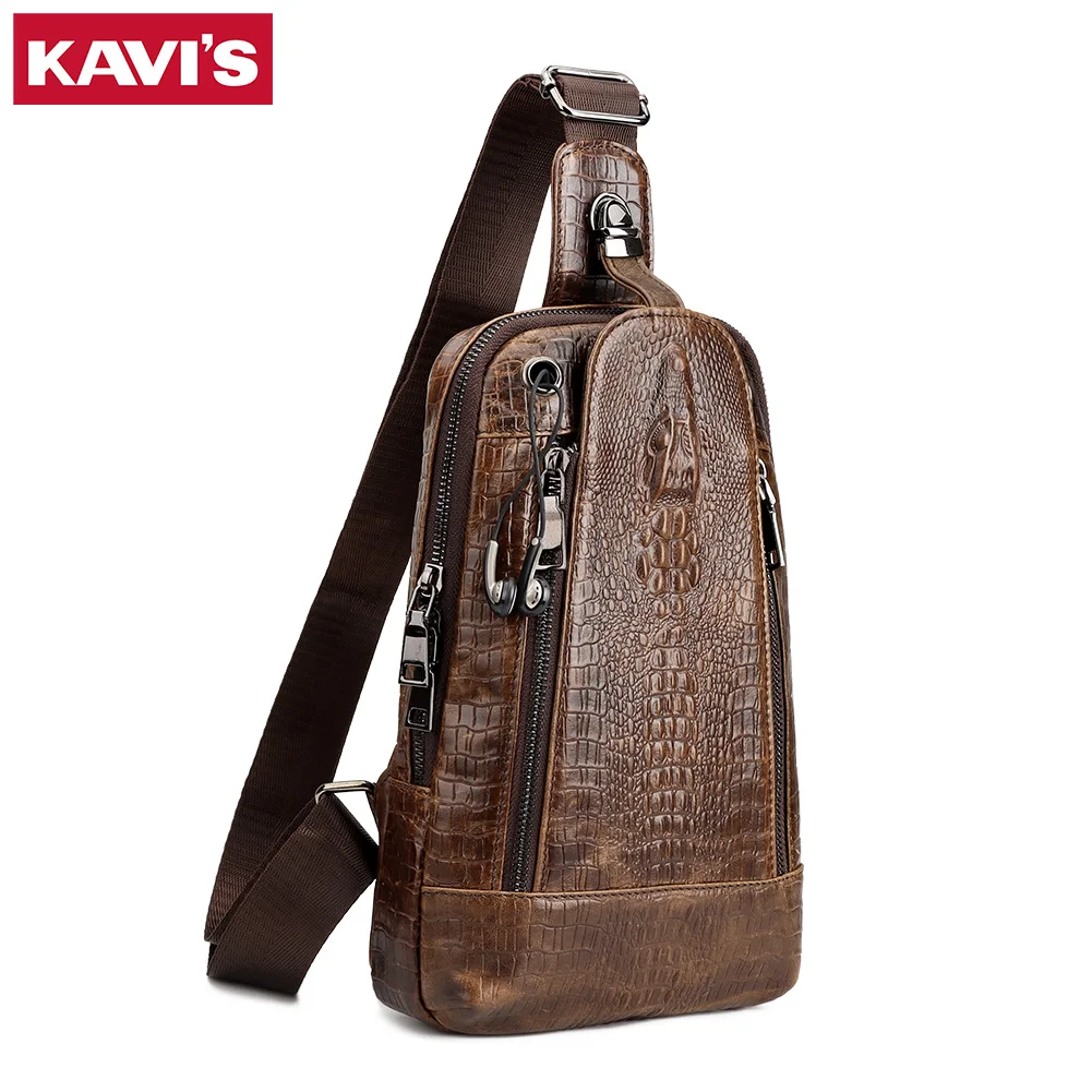 Alligator Grain Chest Pack for Men Cowhide Leather Men's Shoulder Bag New Fashion Quality Crossbody Bags Male Hasp Carry Bag
Alligator Grain Chest Pack for Men Cowhide Leather Men's Shoulder Bag New Fashion Quality Crossbody Bags Male Hasp Carry Bag
