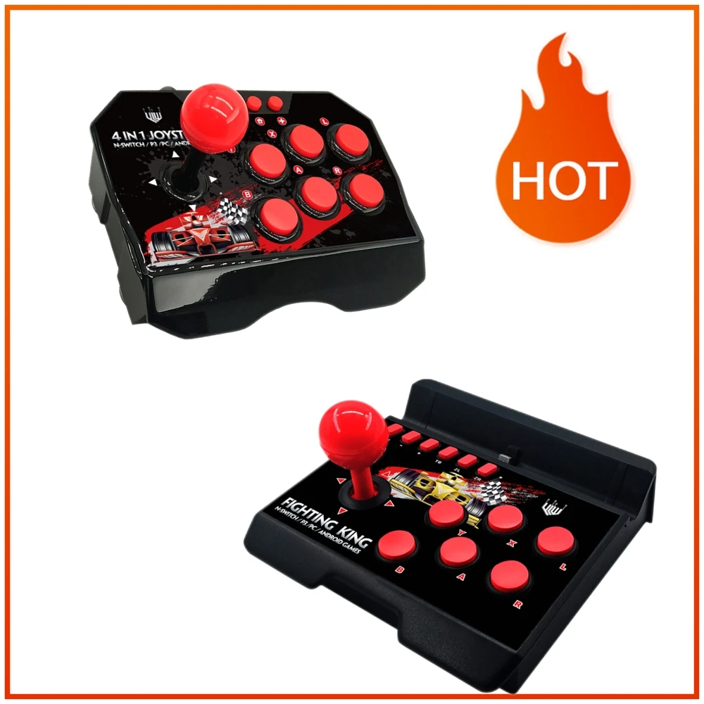4-in-1 USB Wired Game Joystick Retro Arcade Station TURBO Games Console Rocker Fighting Controller for PS3/Switch/PC/Android TV
4-in-1 USB Wired Game Joystick Retro Arcade Station TURBO Games Console Rocker Fighting Controller for PS3/Switch/PC/Android TV