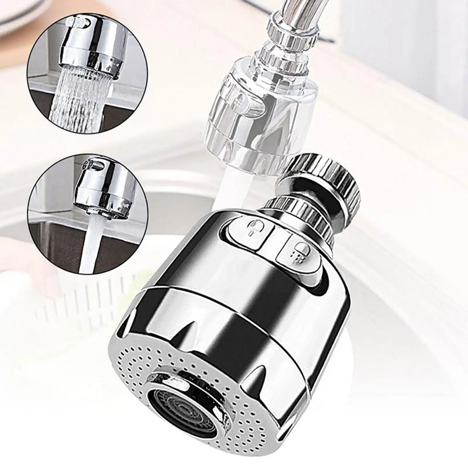 Universal Tap Nozzle Connector Anti-Splash Nozzle Extender Shower Head Pressure Faucet Kitchen Aerator Adapter S1N8
Universal Tap Nozzle Connector Anti-Splash Nozzle Extender Shower Head Pressure Faucet Kitchen Aerator Adapter S1N8