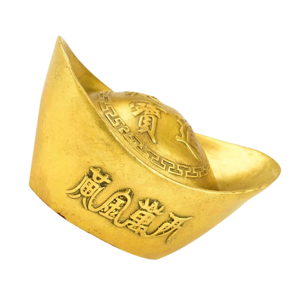 Ingot Chinese Wealth Gold Yuan Bao Ingots Lucky Statue Money Golden Luck Ornament Decor Figurine Fortune Decoration Ancient Tone
Ingot Chinese Wealth Gold Yuan Bao Ingots Lucky Statue Money Golden Luck Ornament Decor Figurine Fortune Decoration Ancient Tone
