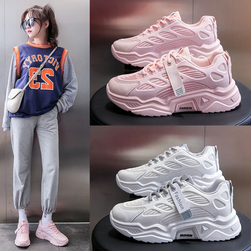 Women's Sneakers Fashion Lace-up Tennis Female Basketball Shoes Vulcanized Sports Casual Autumn Mesh Breathable Summer Platform
Women's Sneakers Fashion Lace-up Tennis Female Basketball Shoes Vulcanized Sports Casual Autumn Mesh Breathable Summer Platform
