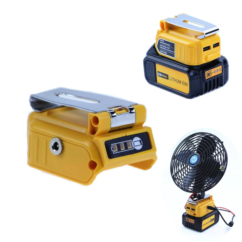 5A 60W Converter Adapter USB Charger For DeWalt 20V 18V Lithium Battery 12V DC Output Interface Compatible Electrical Appliances
5A 60W Converter Adapter USB Charger For DeWalt 20V 18V Lithium Battery 12V DC Output Interface Compatible Electrical Appliances
