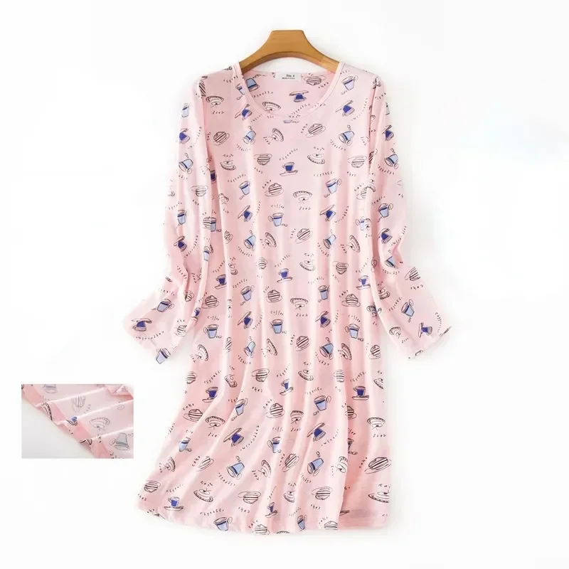 Sexy Cute Loose Lingere Cartoon Night Cotton Nightdress Plus Knitted Dress Sleepwear Long Women Home Size Sleeve Nightgown Gown
Sexy Cute Loose Lingere Cartoon Night Cotton Nightdress Plus Knitted Dress Sleepwear Long Women Home Size Sleeve Nightgown Gown