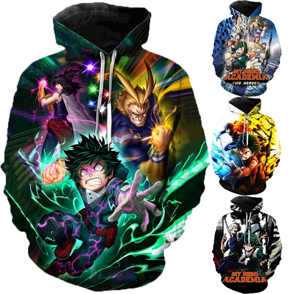 Мужская и женская модная толстовка с капюшоном с 3D принтом героев аниме Моя Академия популярный Свитшот одежда Повседневный свитер
Мужская и женская модная толстовка с капюшоном с 3D принтом героев аниме Моя Академия популярный Свитшот одежда Повседневный свитер