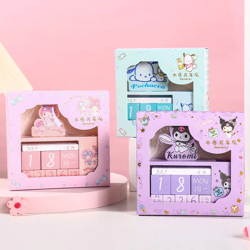 Sanrioed Cute Wooden Permanent Calendar Kawaii Anime Kuromi My Melody Cinnamoroll Cartoon Mini Small Calendar Desktop Decoration
Sanrioed Cute Wooden Permanent Calendar Kawaii Anime Kuromi My Melody Cinnamoroll Cartoon Mini Small Calendar Desktop Decoration