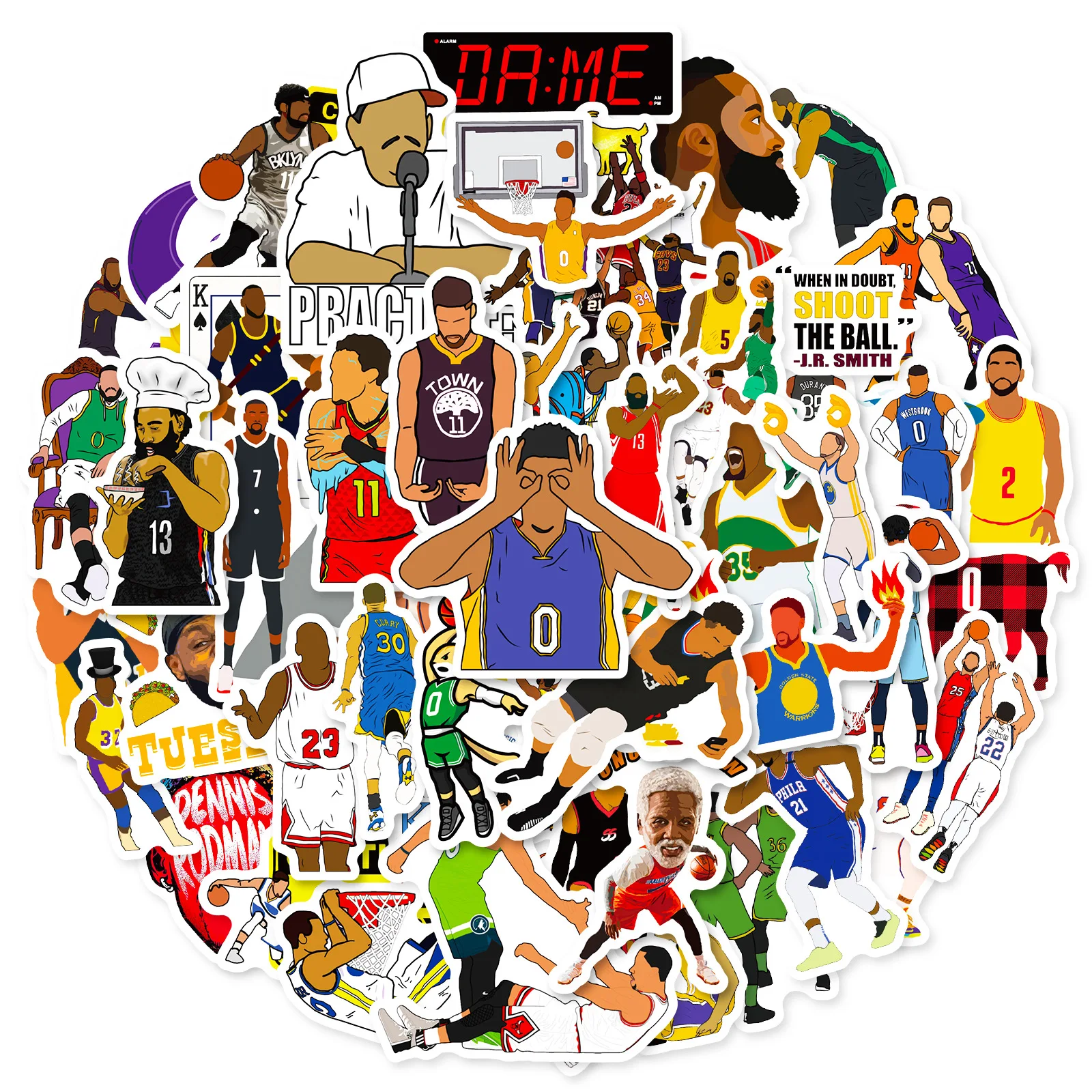 50pcs Basketball Team Logo NBA Star Kobe Anime Sticker NBA Series Combination Stickers for Phone Laptop Luggage Skateboard
50pcs Basketball Team Logo NBA Star Kobe Anime Sticker NBA Series Combination Stickers for Phone Laptop Luggage Skateboard