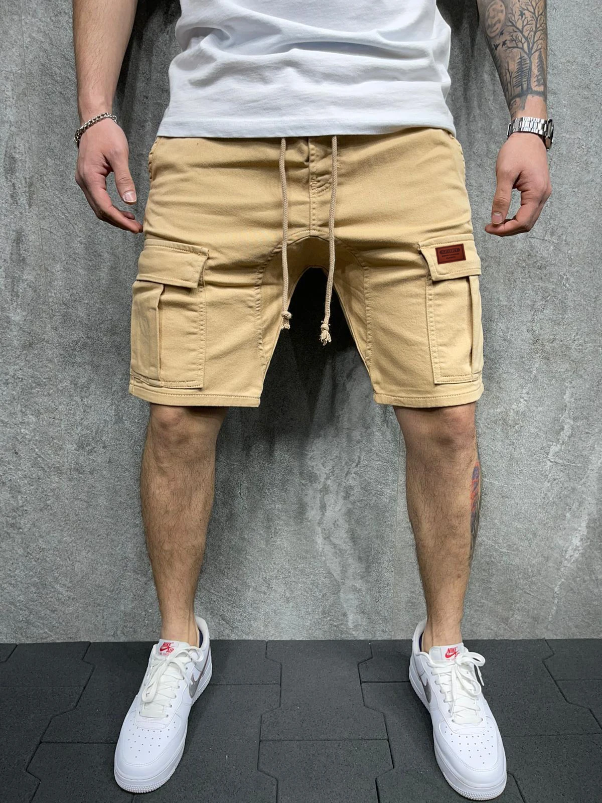 Men's Summer Breeches and Shorts Woven Pocket Paste Leather Cargo Shorts Homme classic Brand Clothing Casual Shorts
Men's Summer Breeches and Shorts Woven Pocket Paste Leather Cargo Shorts Homme classic Brand Clothing Casual Shorts