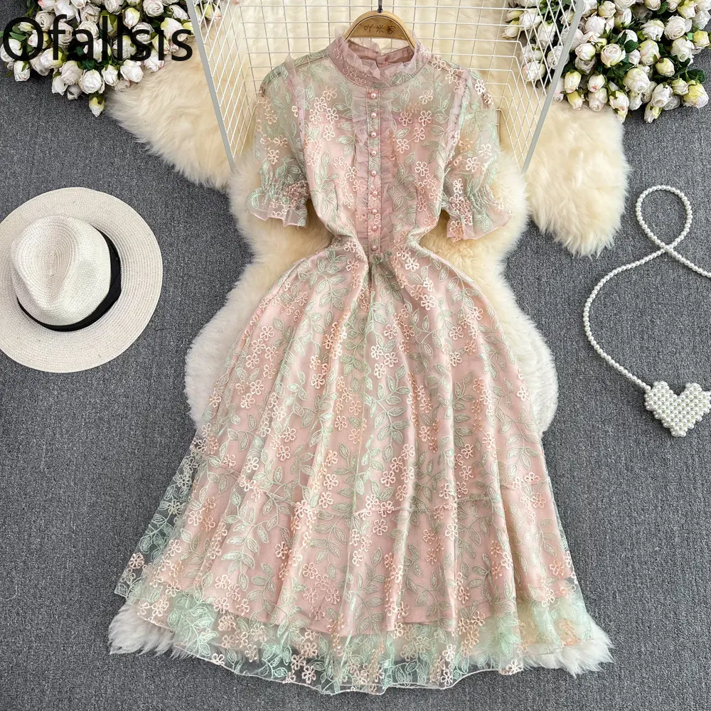 Женское длинное платье с вышивкой Ofallsis, роскошное облегающее ТРАПЕЦИЕВИДНОЕ ПЛАТЬЕ с кружевной вставкой и воротником-стойкой, лето 2023
Женское длинное платье с вышивкой Ofallsis, роскошное облегающее ТРАПЕЦИЕВИДНОЕ ПЛАТЬЕ с кружевной вставкой и воротником-стойкой, лето 2023